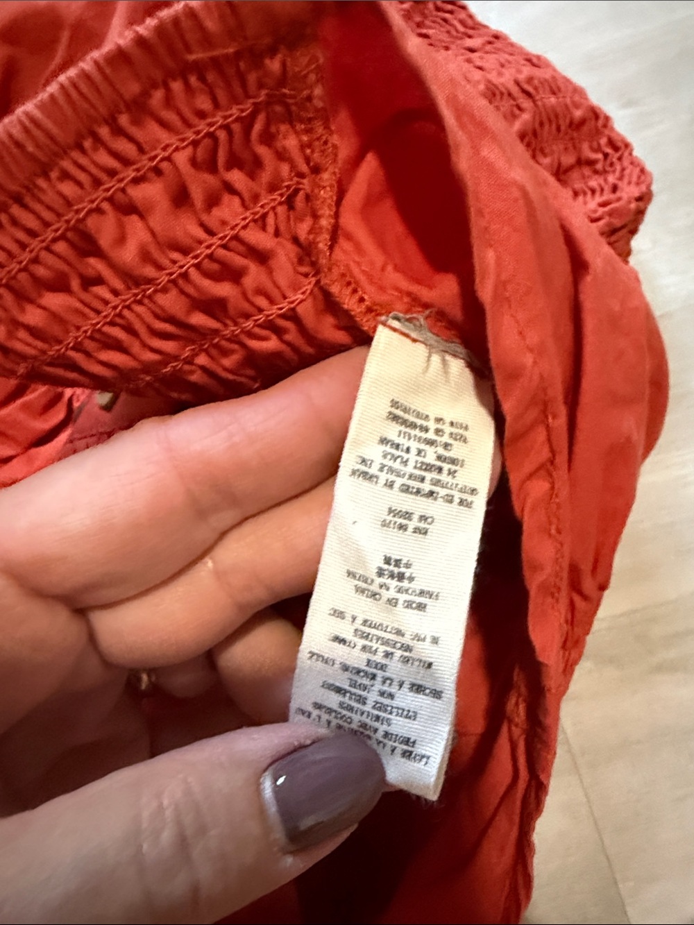 Free People Red Ruched Button-Front Mini Dress large - Picture 3 of 6